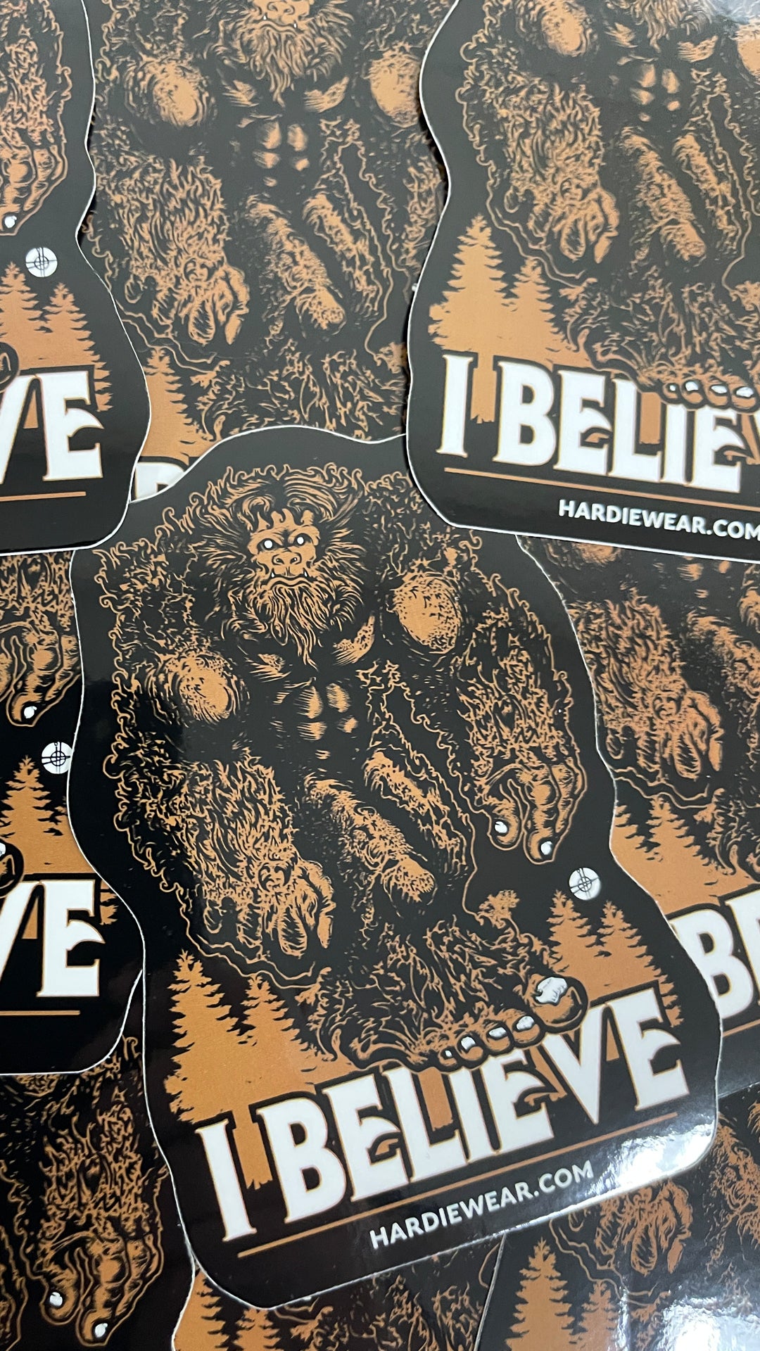 Litemark Bigfoot BELIEVE Black Vinyl Decals | Pack of 3