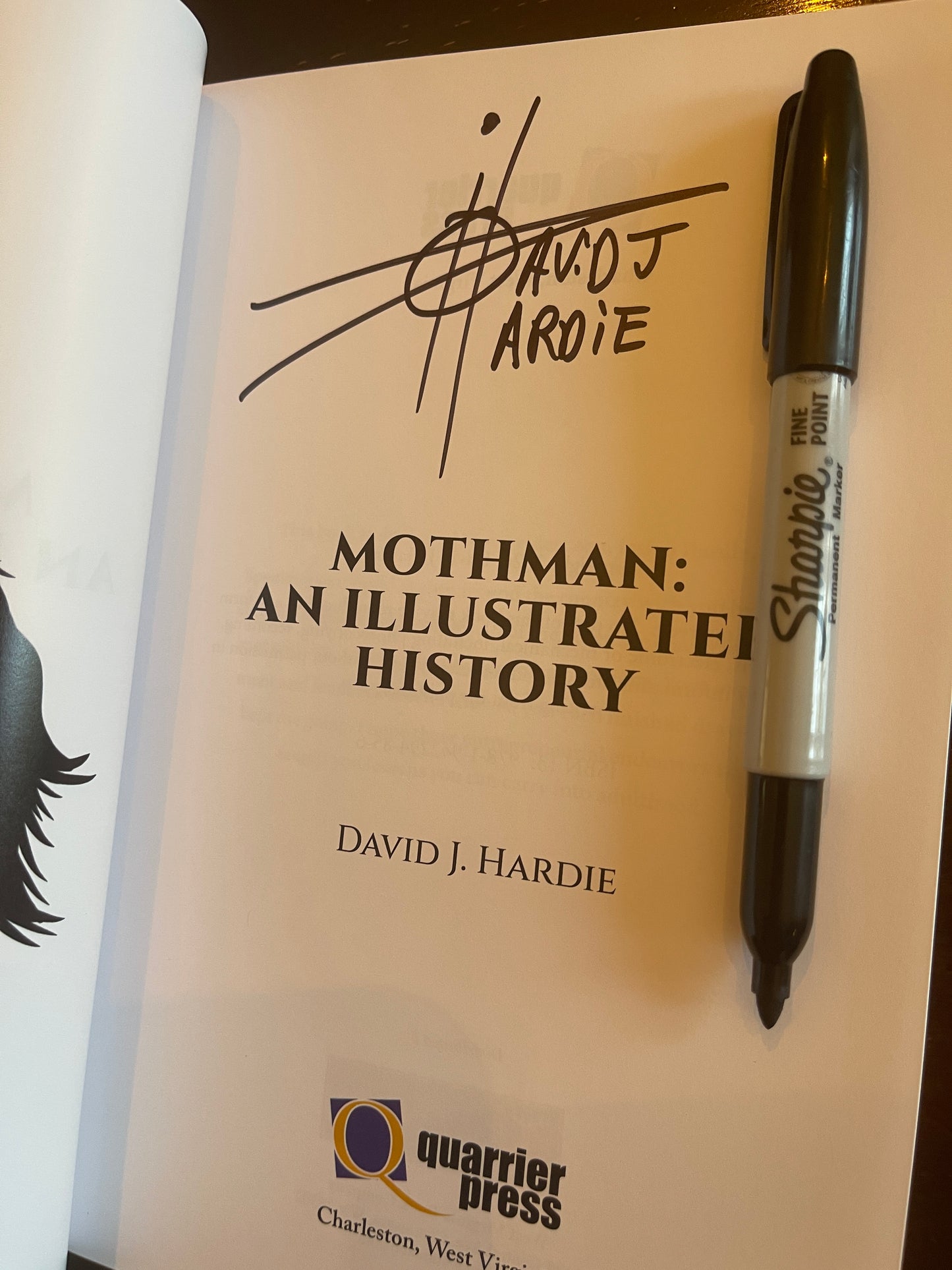 MOTHMAN: An Illustrated History David J Hardie (BOOK)