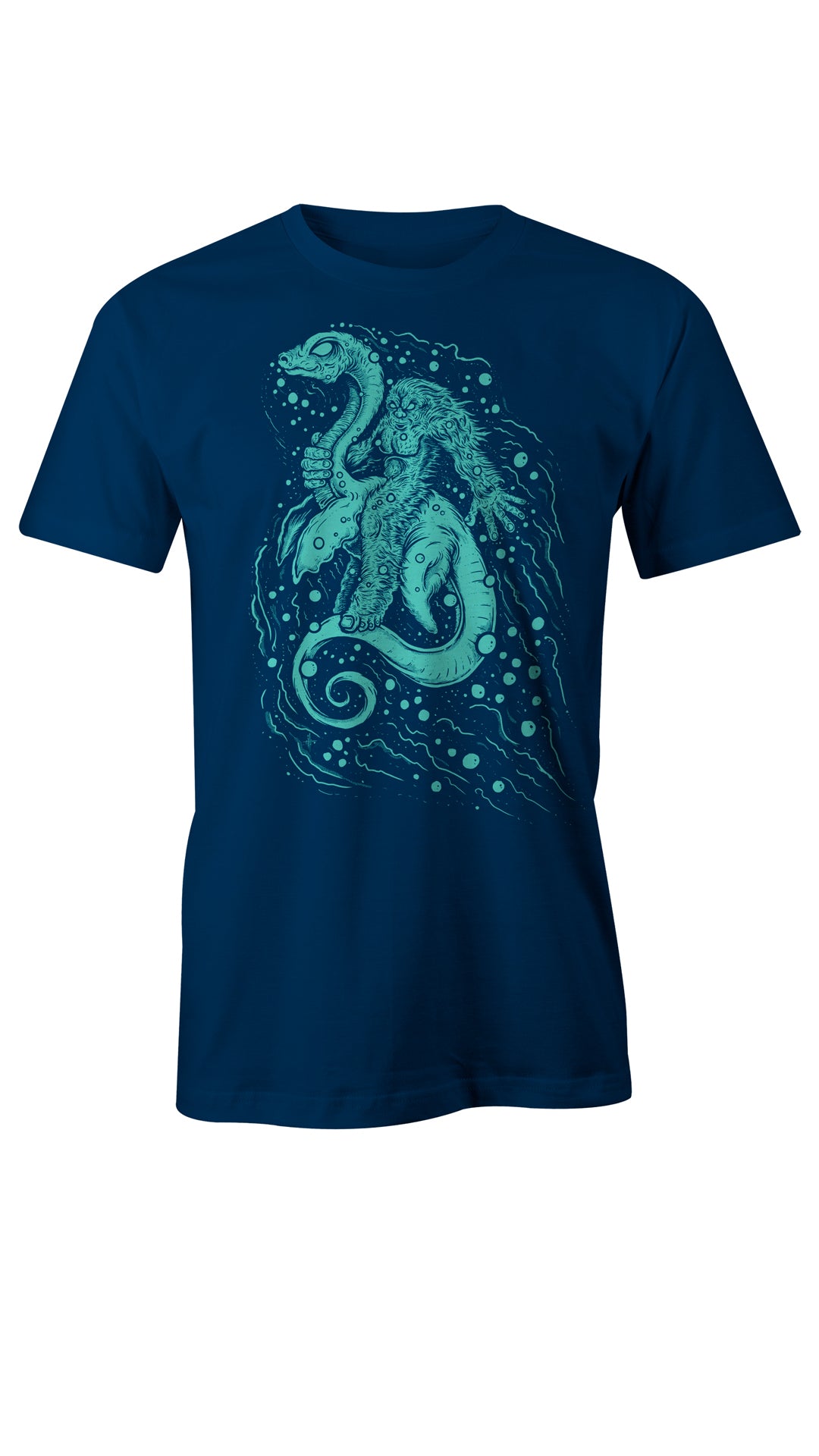 Bigfoot Riding Nessie