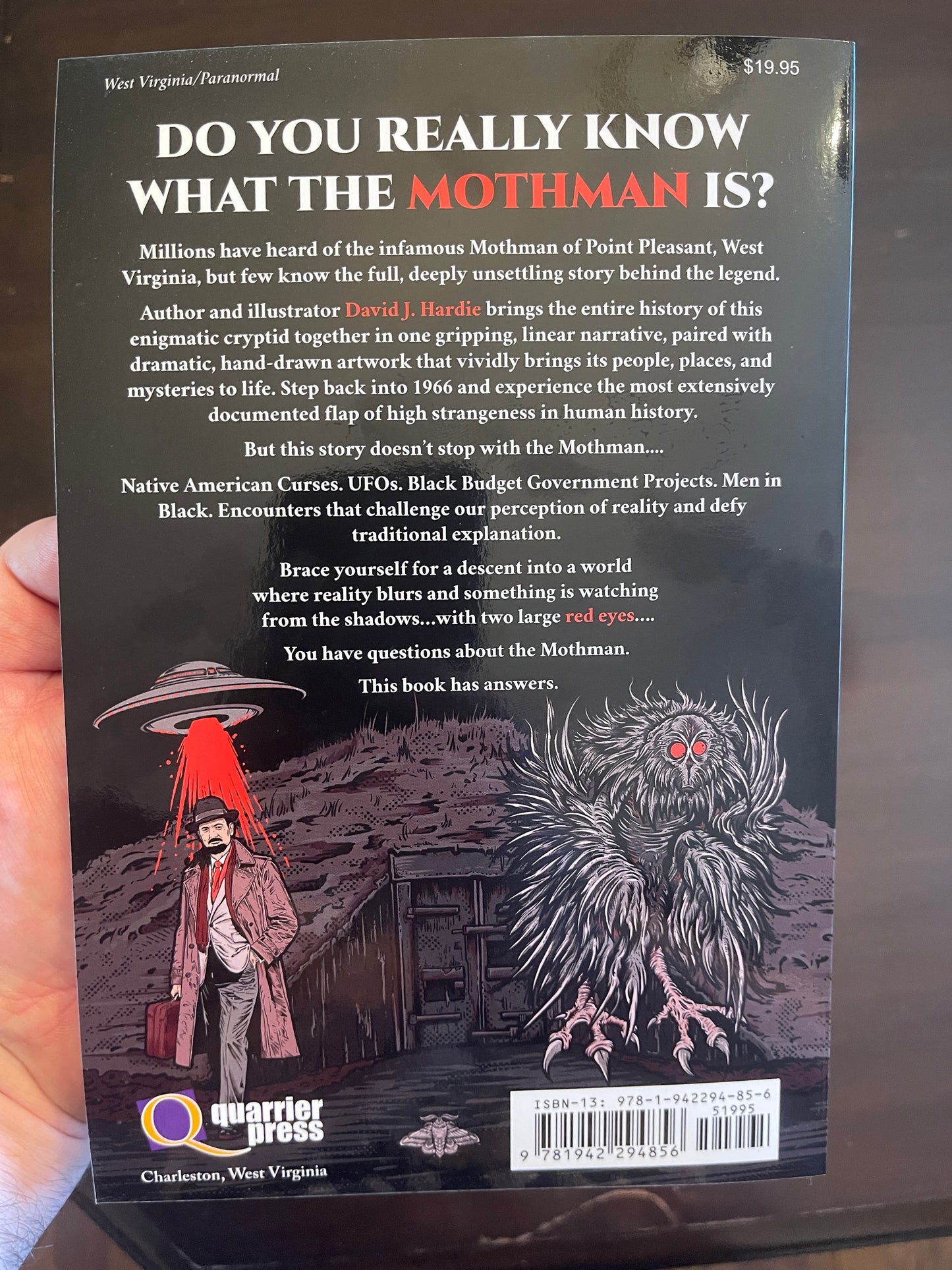 MOTHMAN: An Illustrated History David J Hardie (BOOK)