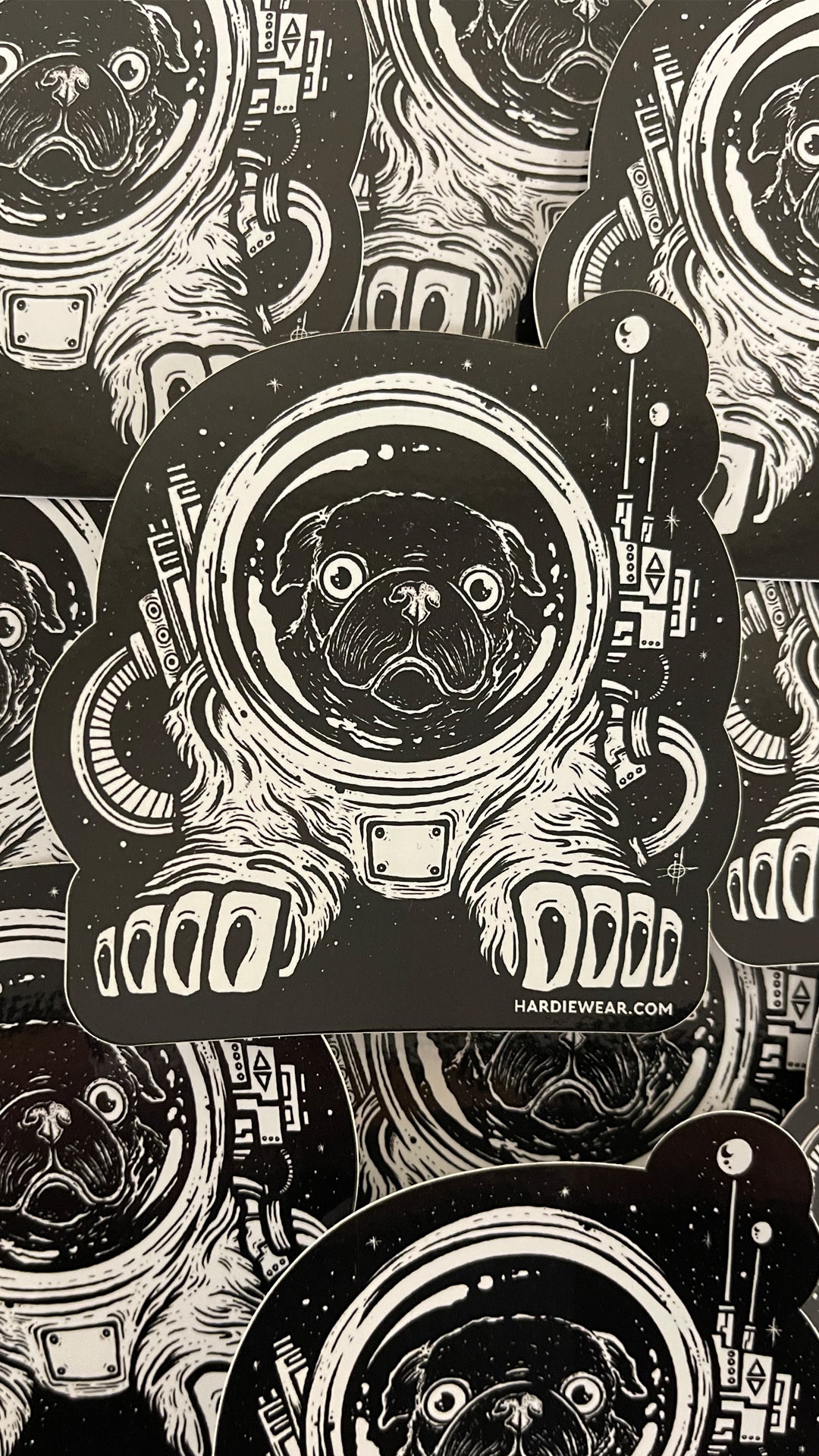 Space Pug Sticker