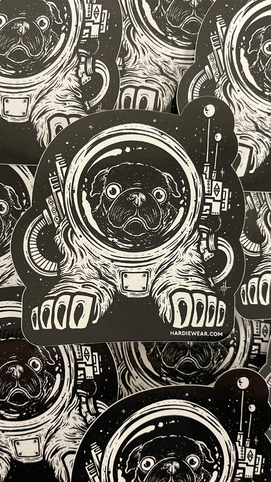Space Pug Sticker